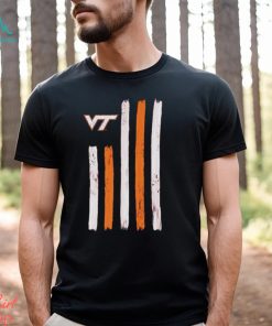 Virginia Tech Hokies Brushstroke flag 4th of July 2024 shirt
