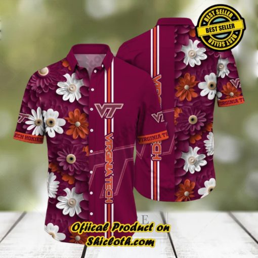 Virginia Tech Hokies NCAA1 Hawaiian Shirt Trending Summer. Gift For Fan