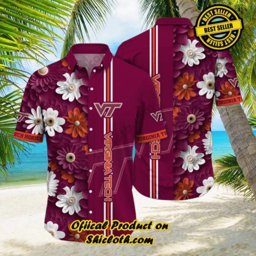 Virginia Tech Hokies NCAA1 Hawaiian Shirt Trending Summer. Gift For Fan