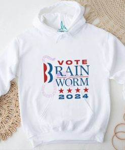 Vote brain worm 2024 star shirt