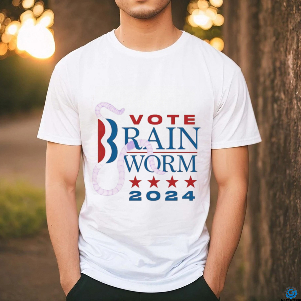 Vote brain worm 2024 star shirt Vote brain worm 2024 star shirt