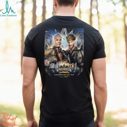 WWE King And Queen Of The Ring Matchup Head To Head Undisputed WWE Champion Cody Rhodes Vs United States Champion Logan Paul T Shirt