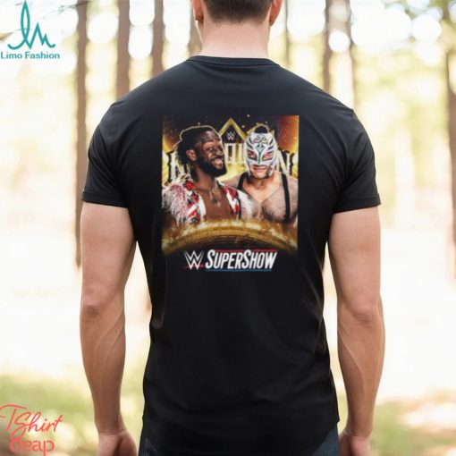 WWE Supershow King And Queen Of The Ring Matchup Head To Head Kofi Kingston Vs Rey Mysterio Unisex T Shirt