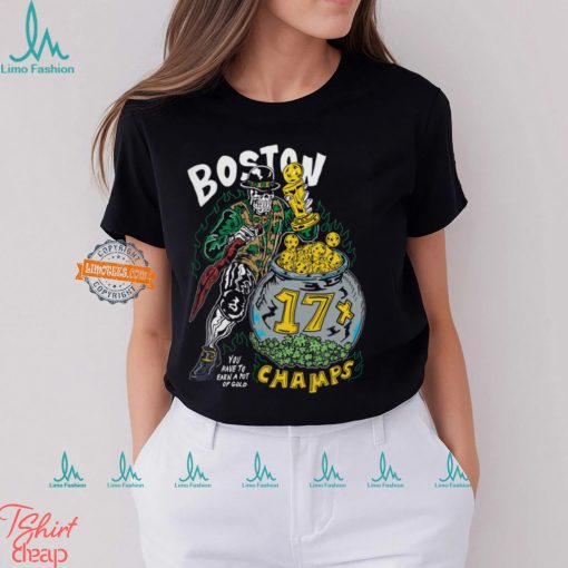 Warren Lotas ” 17x champs ” Boston celtics T shirt