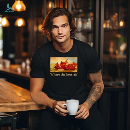Washington Crossing the Delaware Where the hoes at shirt