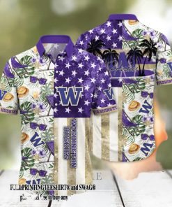 Washington Huskies NCAA Flower Gift Ideas All Over Printed Hawaii Shirt And Tshirt