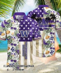 Washington Huskies NCAA Flower Gift Ideas All Over Printed Hawaii Shirt And Tshirt