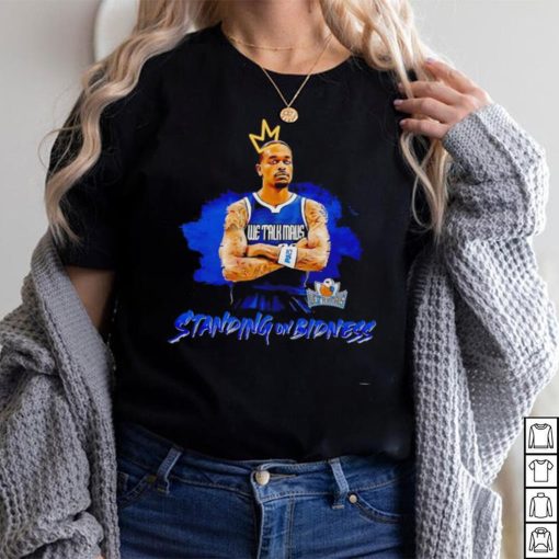 We talk Dallas Mavericks standing on bidness shirt