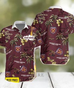 West Ham United F.C 3D Hawaiian Shirt And Shorts Custom Name Beach Shirt