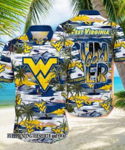 West Virginia Mountaineers NCAA Flower For Sport Fans All Over Printed Hawaii Shirt And Tshirt