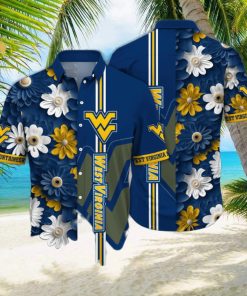 West Virginia Mountaineers NCAA Flower Hot Outfit All Over Print Hawaii Shirt And Tshirt