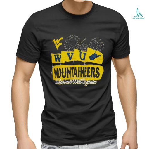 West Virginia Mountaineers Unisex Hyper Local Firework Flags T Shirt