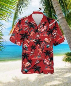 Western Kentucky Hilltoppers Coconut Tree Island Flamingo Play Football Hawaiian Shirt All Over Print For Men Women