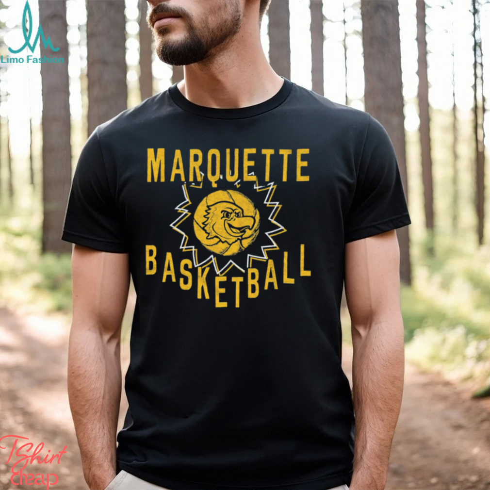 Where I'm From Men's Marquette Golden Eagles Blue Spark T Shirt Where I'm From Men's Marquette Golden Eagles Blue Spark T Shirt