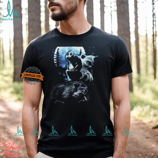 Wild Boar Howling At The Moonmen’s T Shirt