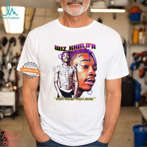 Wiz Khalifa Great Minds Think Alone Rapper Bootleg Vintage Shirt