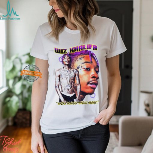 Wiz Khalifa Great Minds Think Alone Rapper Bootleg Vintage Shirt
