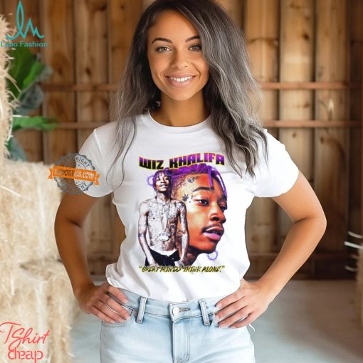 Wiz Khalifa Great Minds Think Alone Rapper Bootleg Vintage Shirt