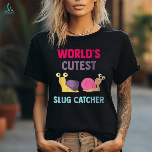 World’s Cutest Slug Catcher Little Bug Hunter T Shirt