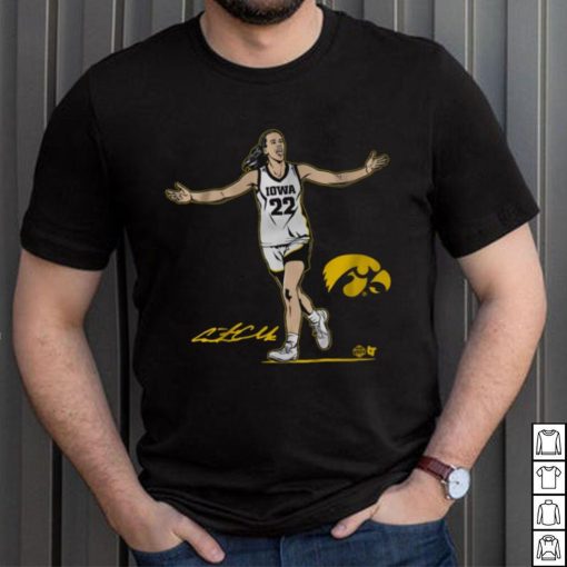 Youth Iowa Hawkeyes Black Caitlin Clark Star T Shirt