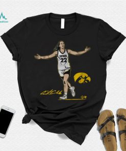 Youth Iowa Hawkeyes Black Caitlin Clark Star T Shirt