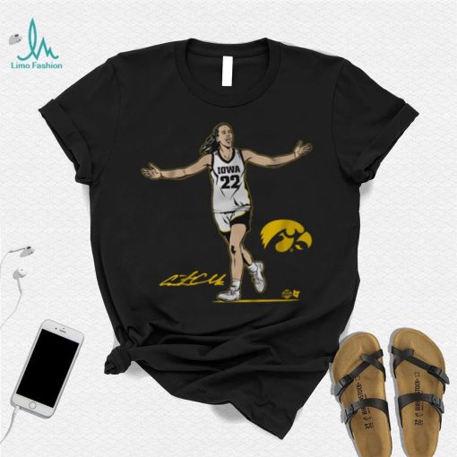 Youth Iowa Hawkeyes Black Caitlin Clark Star T Shirt