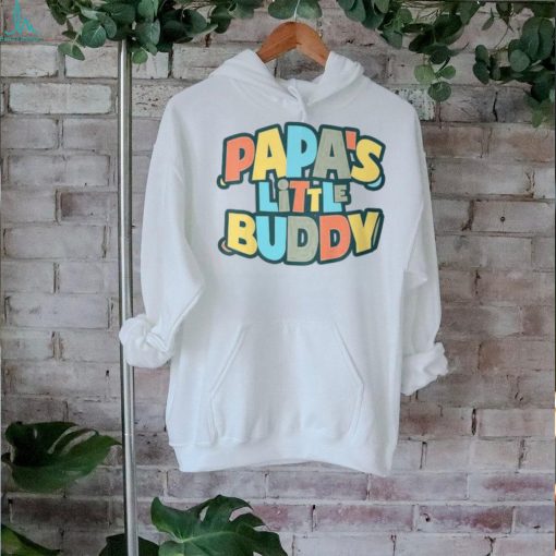 Youth Papa’s Little Buddy Cute Toddlers Fathers Day Outfit T Shirt