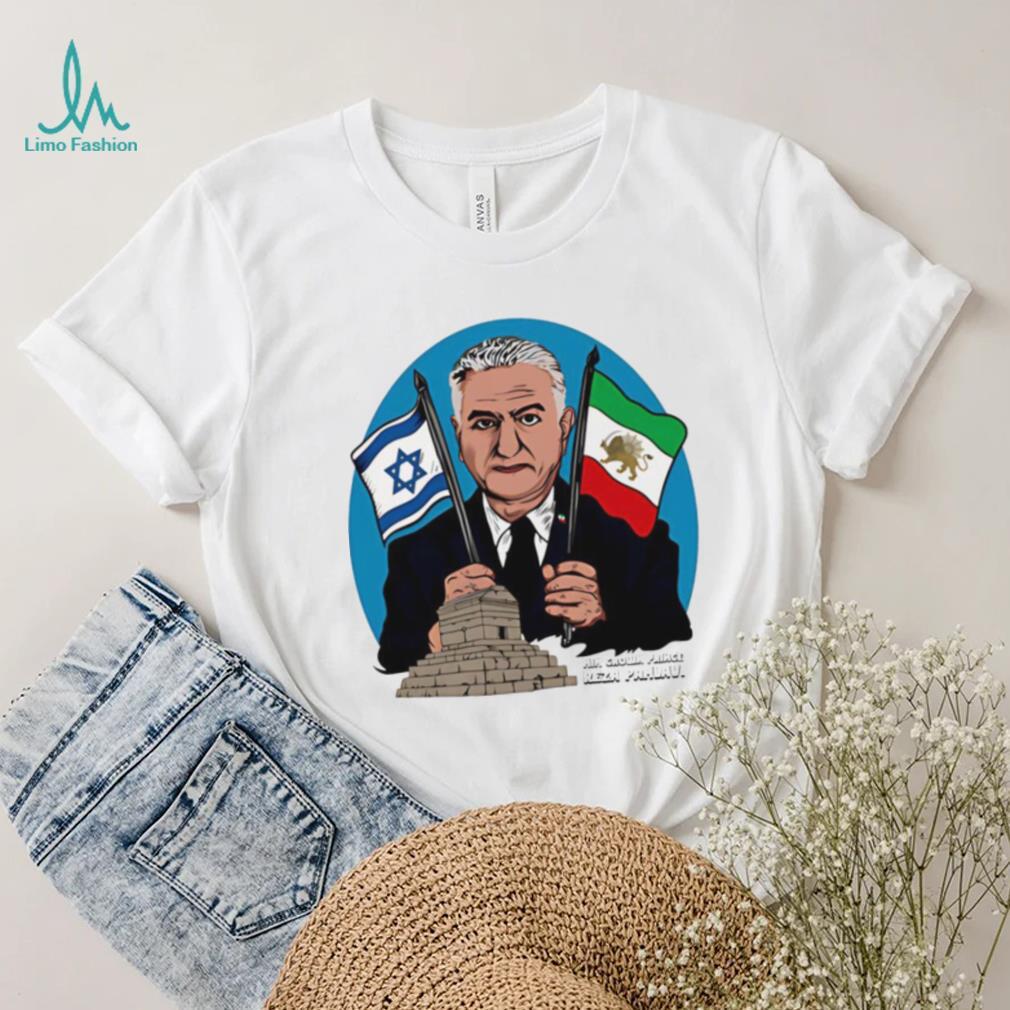 Zionmerch Reza Pahlavi flag shirt Zionmerch Reza Pahlavi flag shirt