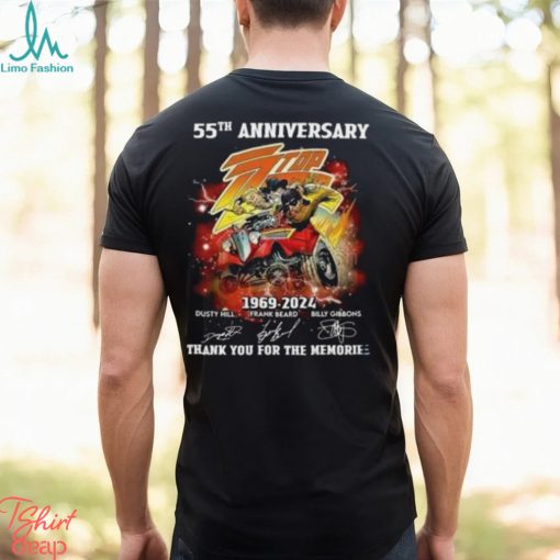 Zz Top 55th Anniversary 1969 2024 T Shirt