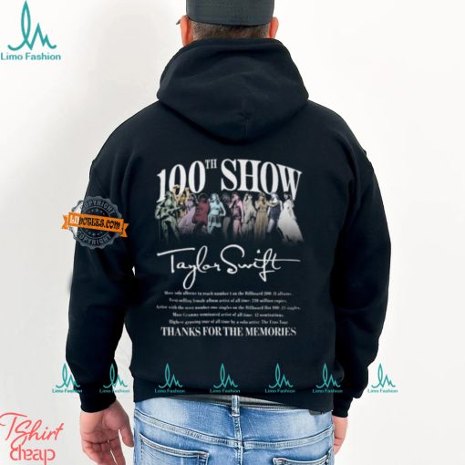 100th Show Taylor Swift Thanks For The Memories T Shirt