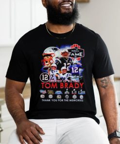 12 Greatest Of All Time Tom Brady Thank You For The Memories Signatures T Shirt