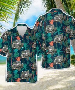 1942 Canadian Military Pattern Chevrolet truck Hawaiian Shirt For Beach Fans