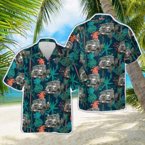 1942 Canadian Military Pattern Chevrolet truck Hawaiian Shirt For Beach Fans