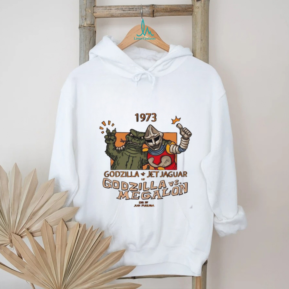 1973 Godzilla Jet Jaguar in Godzilla vs Megalon shirt 1973 Godzilla Jet Jaguar in Godzilla vs Megalon shirt