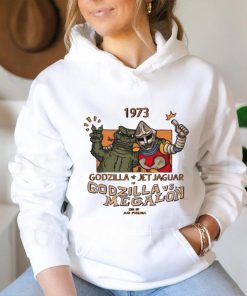 1973 Godzilla Jet Jaguar in Godzilla vs Megalon shirt