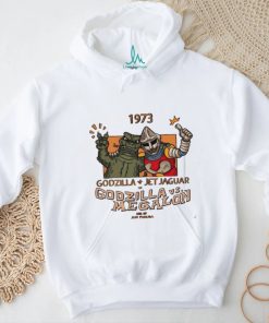 1973 Godzilla Jet Jaguar in Godzilla vs Megalon shirt