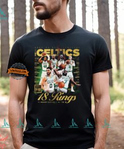 2023 24 NBA Champions Boston Celtics Gold The Metal Editions SLAM Presents 18 Rings The Greatest Franchise Of All Time Unisex T Shirt