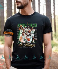 2023 24 NBA Champions Boston Celtics SLAM Presents 18 Rings The Greatest Franchise Of All Time Classic T Shirt