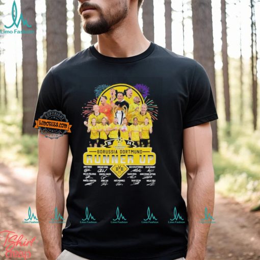 2024 Champions League Borussia Dortmund Runner Up Signature T Shirt
