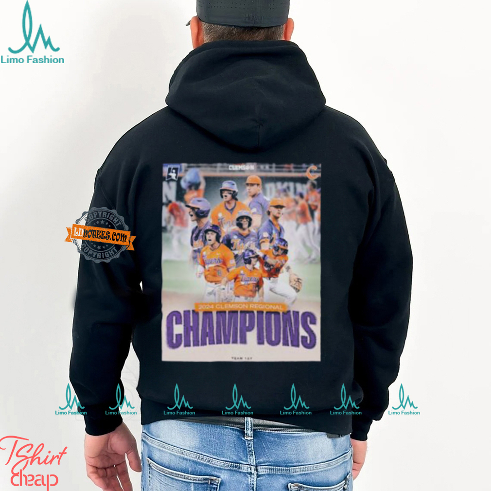 2024 Clemson Tigers Baseball Regional Champions Unisex T Shirt 2024 Clemson Tigers Baseball Regional Champions Unisex T Shirt