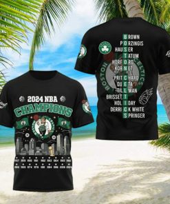 2024 NBA Champions Boston Celtics 3D T Shirt