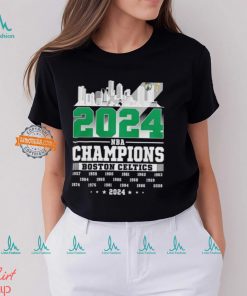 2024 NBA Champions Boston Celtics City Skyline T shirt