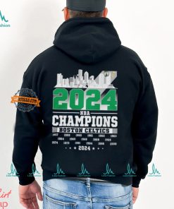 2024 NBA Champions Boston Celtics City Skyline T shirt