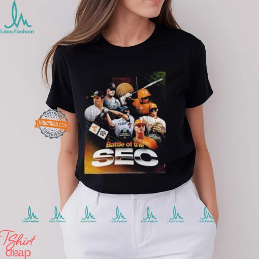 2024 NCAA Division I Men’s College World Series Omaha Tennessee Volunteers Baseball Vs Texas A&M Baseball Battle Of The SEC T Shirt