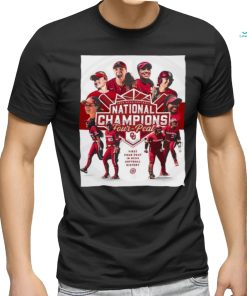 2024 NCAA Softball National Champions Four Peat Oklahoma Sooners In NCAA Softball History shirt