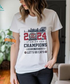 2024 Stanley Cup Champions Florida Panthers NFL Let’s Go Cats Skyline Shirt