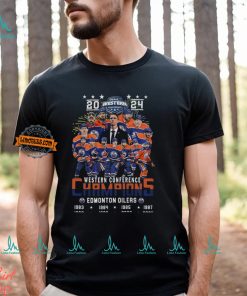 2024 Western Conference 8 Time Champions Edmonton Oilers T Shirt