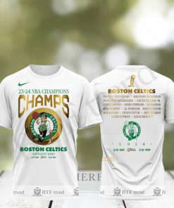 23 24 NBA Champions Boston Celtic Champs Different Here Finals 3D T Shirt