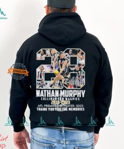 28 Nathan Murphy Collingwood Magpies 2018 2023 AFL Premiership Player Thank You For The Memories Shirt