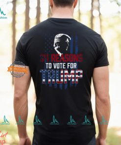 34 Reasons To Vote For Trump Shirt